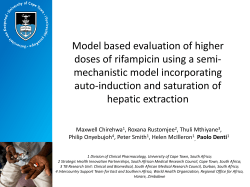 Model based evaluation of higher doses of rifampicin using a semi