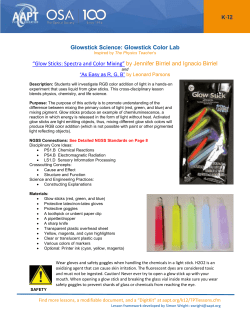 Glowstick Color Lab