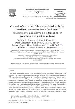 Growth of estuarine fish is associated with the combined