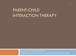 Parent-Child Interaction Therapy