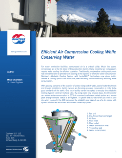 Efficient Air Compression Cooling While Conserving Water