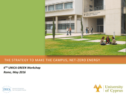 the strategy to make the campus, net-zero energy