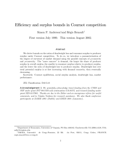 Efficiency and surplus bounds in Cournot competition