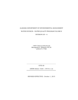Division 6 Volume 2 - Alabama Department of Environmental
