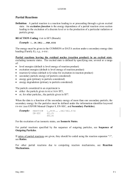 Partial Reactions - IAEA Nuclear Data Services