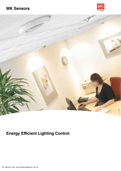 Energy Efficient Lighting Control MK Sensors