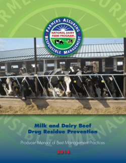 2014 Residue Avoidance Manual