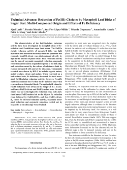 Technical Advance: Reduction of Fe(III)