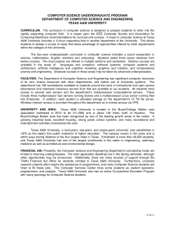 computer science undergraduate program department of computer