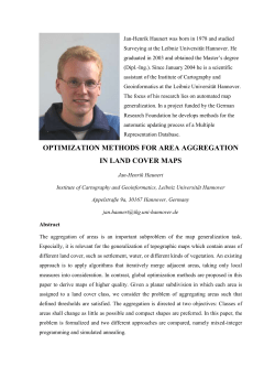 Optimization methods for area aggregation in land cover maps