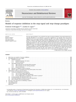 Models of response inhibition in the stop-signal and stop