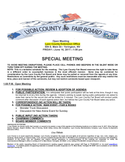 special meeting