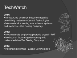 TechWatch slides