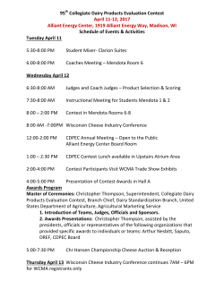 95 Collegiate Dairy Products Evaluation Contest April 11