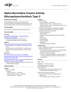 Alpha-Iduronidase Enzyme Activity