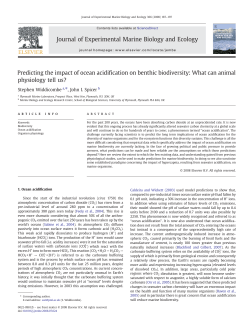 Predicting the impact of ocean acidification on benthic biodiversity