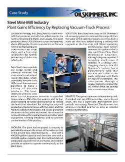 Steel Mini-Mill Industry Plant Gains Efficiency by
