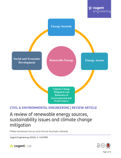 A review of renewable energy sources, sustainability