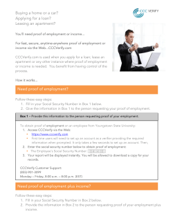 Need proof of employment plus income?