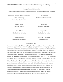 Running Head: GENDER STEREOTYPE STRUCTURE