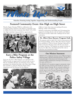 Aim High on High Street Earn a Bike Program at the Police Safety