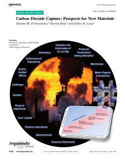 Carbon Dioxide Capture: Prospects for New Materials