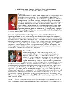 Brief History from Cathy Earhart and Claudia Allen