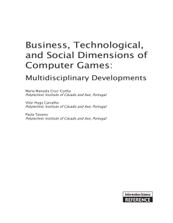 Business, Technological, and Social Dimensions of Computer Games:
