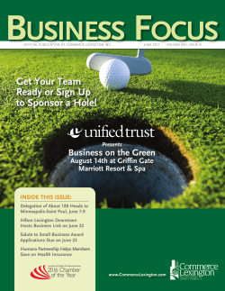 Get Your Team Ready or Sign Up to Sponsor a Hole!