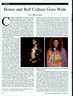 House and Ball Culture Goes Wide