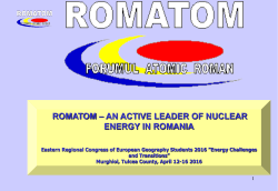 romatom &ndash; an active leader of nuclear energy in romania