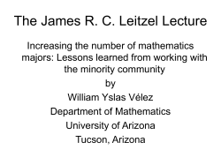 Increasing the number of mathematics majors