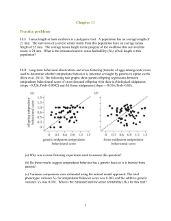 Chapter 11 Practice problems
