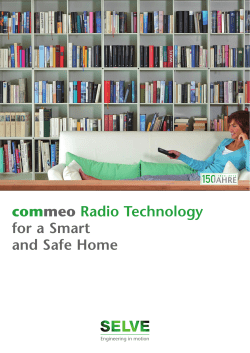 commeo Radio Technology for a Smart and Safe Home