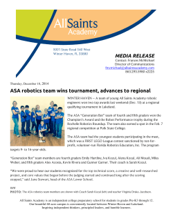 ASA robotics team wins tournament, advances
