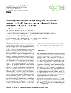 Balancing ecosystem services with energy and food security