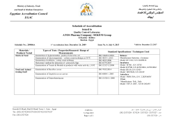 Scope of Accreditation of CLFF