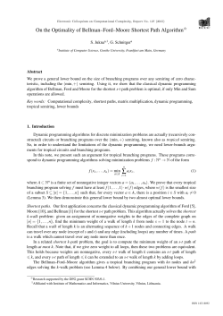 On the Optimality of Bellman–Ford–Moore Shortest Path Algorithm