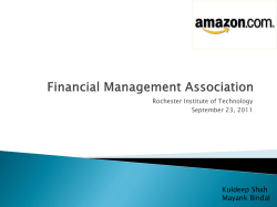 Financial Management Association - Rochester Institute of Technology