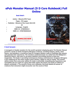 ePub Monster Manual (DD Core Rulebook) Full Online