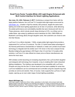 Small Form-Factor Tunable-White LED Light Engine