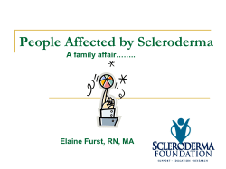 People Affected by Scleroderma