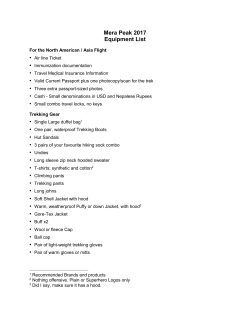Info Pack - Alpine Club of Canada