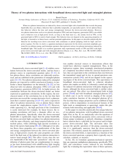 Theory of two-photon interactions with broadband down