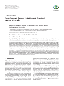 Laser-Induced Damage Initiation and Growth of Optical Materials