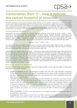 Carbonation (Part 1) &ndash; How it reduces the carbon
