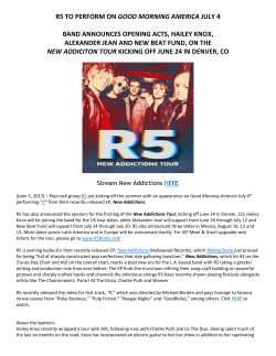 R5 To Perform On GMA July 4 + Announces Openers on New