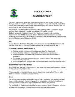 Sun Smart Policy - Durack Primary School