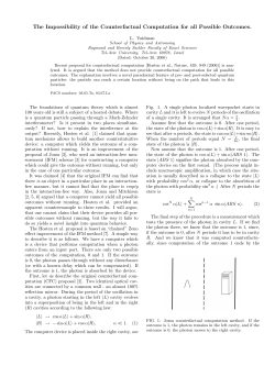 The Impossibility of the Counterfactual Computation for all Possible