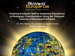 the Brunel PowerPoint Presentation at Blackboard